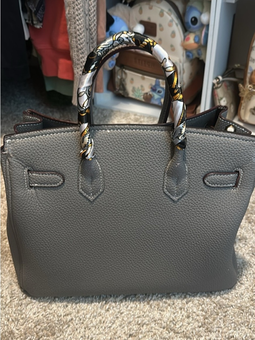 Hermès Gris Meyer Birkin 25 with Gold Hardware - Picture 2 of 5